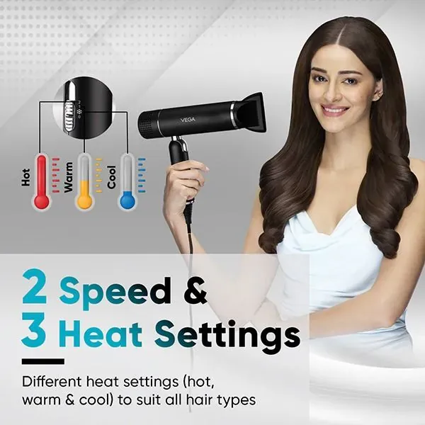 Swift & Sleek Hair Dryer: Fast, Effortless Styling | Ideal for All Hair Types